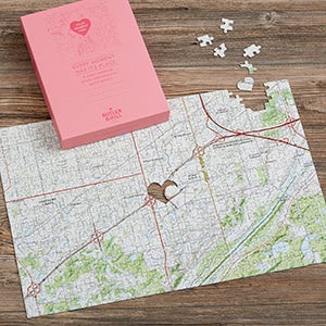 I Love You Personalized Map Location Puzzle - 25376D