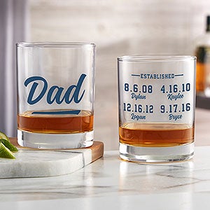 Established Custom Printed Whiskey Glass - 25391