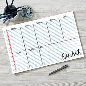 Notebook Scribbles Personalized 11x17 Weekly Planner - 25450-L