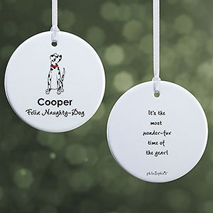 Dalmatian philoSophies® Personalized Ornament 2.85 Glossy - 2 Sided - 25464-2