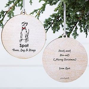Dalmatian philoSophies Personalized Ornament - 2 Sided Wood - 25464-2W