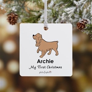 Cocker Spaniel philoSophies Personalized Ornament - 1 Sided Metal - 25466-1M