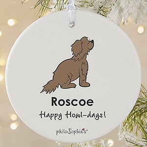 Newfoundland philoSophies® Personalized Ornament 3.75 Matte - 1 Sided - 25467-1L