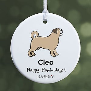 Puggle philoSophies® Personalized Ornament 2.85 Glossy - 1 Sided - 25469-1