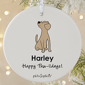 Labrador Personalized Dog Ornament - 1 Sided Matte - 25470-1L