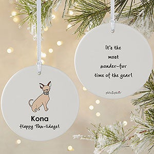 Chihuahua philoSophies® Personalized Ornament 3.75 Matte - 2 Sided - 25471-2L