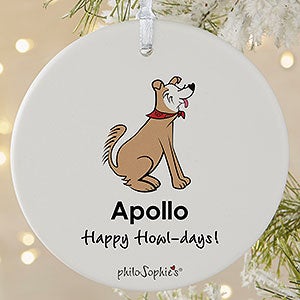 Husky philoSophies® Personalized Ornament 3.75 Matte - 1 Sided - 25472-1L