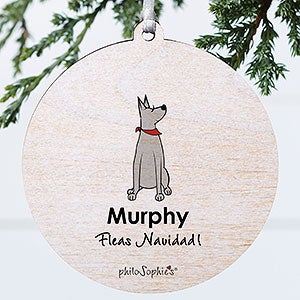 Great Dane philoSophies® Personalized Ornament 3.75 Wood - 1 Sided - 25478-1W