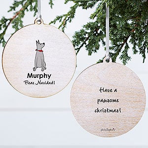 Great Dane philoSophies Personalized Ornament - 2 Sided Wood - 25478-2W