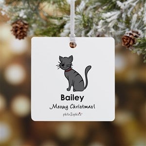 Cat philoSophies® Personalized Square Photo Ornament- 2.75 Metal - 1 Sided - 25480-1M