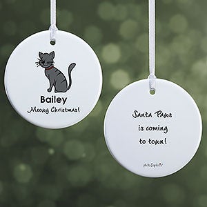 Cat philoSophies Personalized Ornament - 2 Sided Glossy - 25480-2