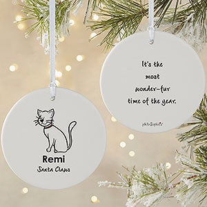 Cat philoSophies® Personalized Ornament 3.75 Matte - 2 Sided - 25480-2L