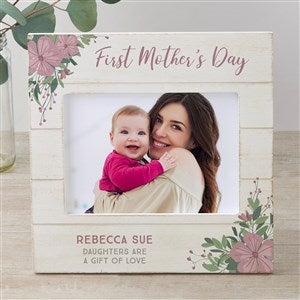 First Mothers Day Personalized Shiplap Picture Frame- 5x7 Horizontal - 25496-5x7H