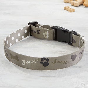Playful Puppy Personalized Dog Collar - Large-X-Large - 25534-L