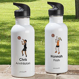 philoSophies® Basketball Player Personalized 20 oz. Water Bottle - 25551
