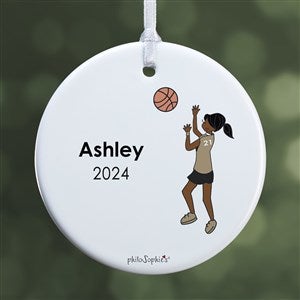 philoSophies Basketball Player Personalized Ornament - 1 Sided Glossy - 25558-1