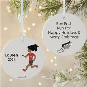 Cross Country Runner Personalized Ornament - 2 Sided Matte - 25560-2L