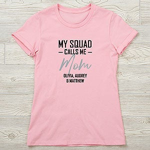 My Squad Calls Me Personalized Next Level™ Ladies Fitted Tee - 25570-NL