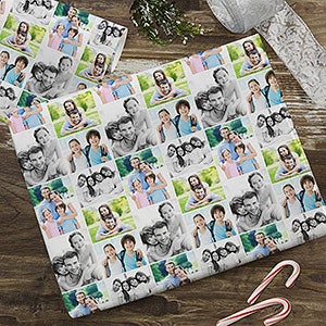 Photo Collage Personalized Photo Wrapping Paper Roll - 18ft Roll - 25648-L