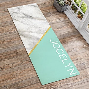 Marble Chic Personalized Yoga Mat - 25651