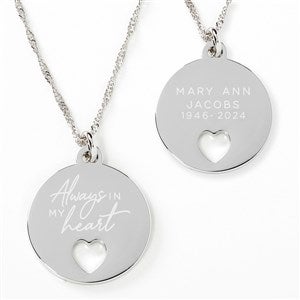 Always In My Heart Personalized Pendant Necklace - 25667