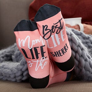 Mom Life Personalized Adult Socks - 25694