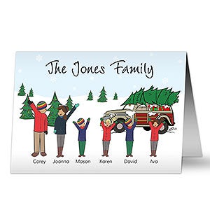 Christmas Character Family Card by philoSophies - 25746