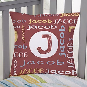 Youthful Name For Him Personalized 14 Throw Pillow - 25761-S
