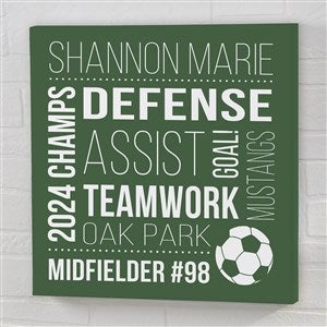 The Athlete Personalized Canvas Print - 20x20 - 25771-L