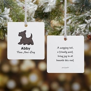 Scottie philoSophies® Personalized Square Photo Ornament- 2.75 Metal - 2 Sided - 25776-2M