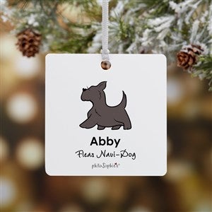 Scottie philoSophies® Personalized Square Photo Ornament- 2.75 Metal - 1 Sided - 25776-1M