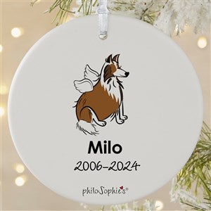 Collie Personalized Memorial Ornament - 1 Sided Matte - 25779-1L
