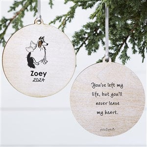 philoSophies® Collie Personalized Memorial Ornament- 3.75 Wood- 2 Sided - 25779-2W