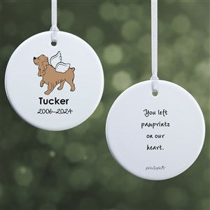 philoSophies® Cocker Spaniel Personalized Memorial Ornament- 2.85 Gloss-2Sided - 25782-2