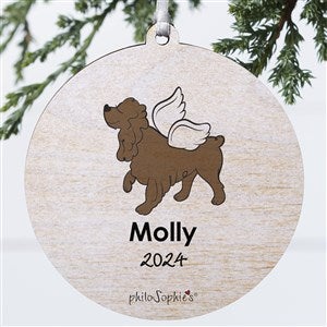 Cocker Spaniel Personalized Memorial Ornament - 1 Sided Wood - 25782-1W
