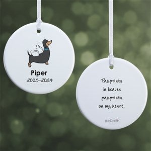 Dachshund Personalized Memorial Ornament - 2 Sided Glossy - 25784-2