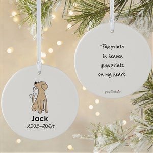 philoSophies® Labrador Personalized Memorial Ornament- 3.75 Matte- 2 Sided - 25786-2L