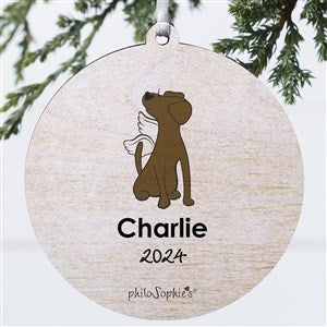 philoSophies® Labrador Personalized Memorial Ornament- 3.75 Wood- 1 Sided - 25786-1W