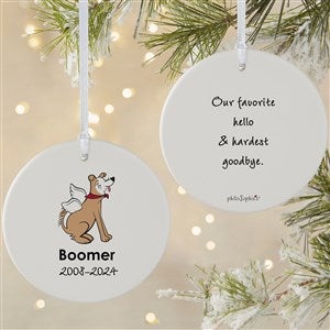 philoSophies® Husky Personalized Memorial Ornament- 3.75 Matte- 2 Sided - 25788-2L