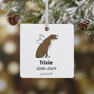Boxer Personalized Memorial Ornament - 1 Sided Metal - 25792-1M