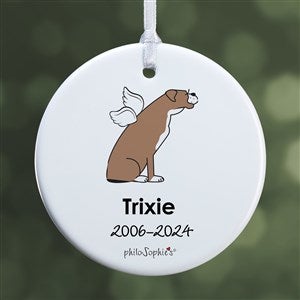 philoSophies® Boxer Personalized Memorial Ornament- 2.85 Glossy- 1 Sided - 25792-1