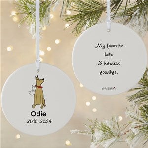 philoSophies® Great Dane Personalized Memorial Ornament- 3.75 Matte- 2 Sided - 25793-2L