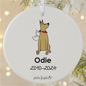 philoSophies® Great Dane Personalized Memorial Ornament- 3.75 Matte- 1 Sided - 25793-1L