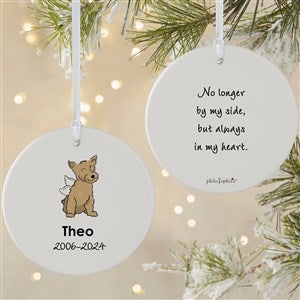 philoSophies® Yorkie Personalized Memorial Ornament- 3.75 Matte- 2 Sided - 25795-2L