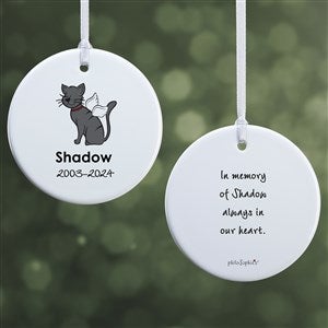 philoSophies® Cat Personalized Memorial Ornament- 2.85 Glossy - 2 Sided - 25796-2