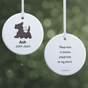 philoSophies® Scottie Personalized Memorial Ornament- 2.85 Glossy - 2 Sided - 25797-2