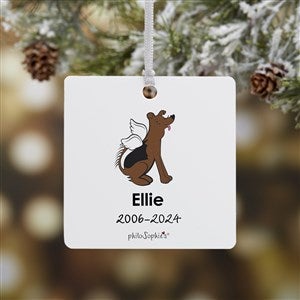 Shepard Personalized Dog Memorial Ornament - 1 Sided Metal - 25798-1M