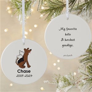 Shepard Personalized Dog Memorial Ornament - 2 Sided Matte - 25798-2L
