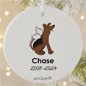 Shepard Personalized Dog Memorial Ornament - 1 Sided Matte - 25798-1L
