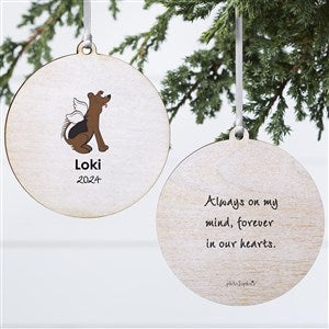 Shepard Personalized Dog Memorial Ornament - 2 Sided Wood - 25798-2W